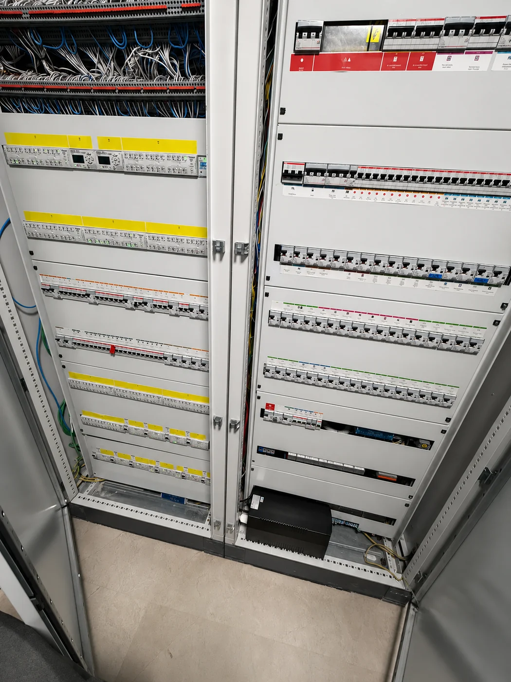 Open KNX automation panel with modules